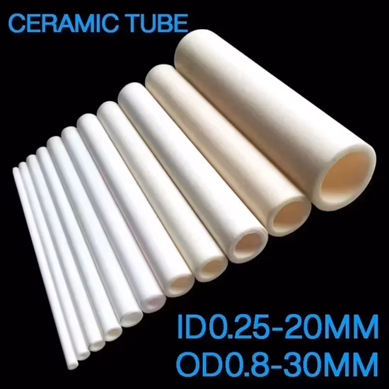 99% 99.7% Al2O3 Alumina Ceramic Square Electrode Tube