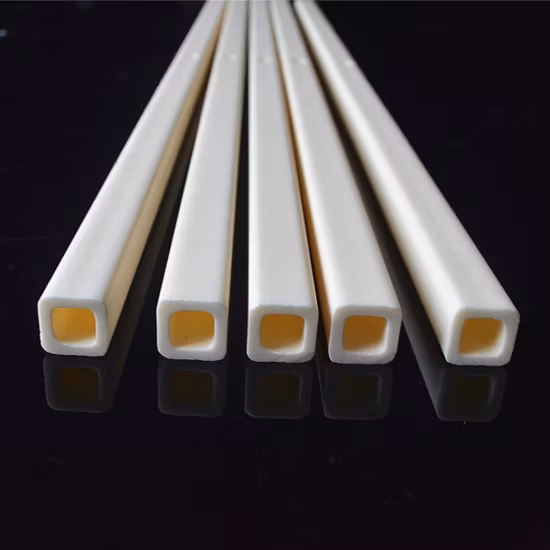 Square Shape Aluminum Oxide Corundum Alumina Ceramic Tube