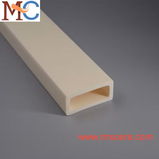 One Hole 99.7% Alumina Square Ceramic Tubes